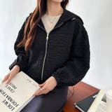 ふくれジャガード ブルゾン ライトアウター | COCOMOMO | 詳細画像20