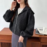 ふくれジャガード ブルゾン ライトアウター | COCOMOMO | 詳細画像19