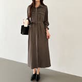 シャツワンピース きれいめワンピース オフィスカジュアル | COCOMOMO | 詳細画像14 