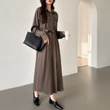 シャツワンピース きれいめワンピース オフィスカジュアル | COCOMOMO | 詳細画像15 