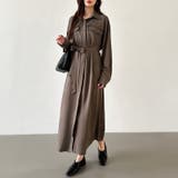 シャツワンピース きれいめワンピース オフィスカジュアル | COCOMOMO | 詳細画像16 