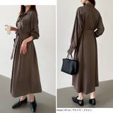 シャツワンピース きれいめワンピース オフィスカジュアル | COCOMOMO | 詳細画像17 