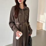 シャツワンピース きれいめワンピース オフィスカジュアル | COCOMOMO | 詳細画像19 