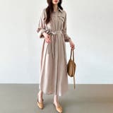 シャツワンピース きれいめワンピース オフィスカジュアル | COCOMOMO | 詳細画像3 