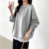 ゆるっとオーバーサイズ スウェット ボリューム袖トレーナー | COCOMOMO | 詳細画像11 