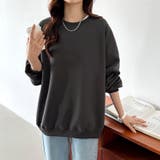 ゆるっとオーバーサイズ スウェット ボリューム袖トレーナー | COCOMOMO | 詳細画像2 