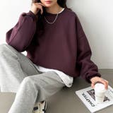 ゆるっとオーバーサイズ スウェット ボリューム袖トレーナー | COCOMOMO | 詳細画像23 