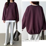 ゆるっとオーバーサイズ スウェット ボリューム袖トレーナー | COCOMOMO | 詳細画像24 