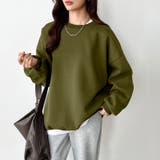 ゆるっとオーバーサイズ スウェット ボリューム袖トレーナー | COCOMOMO | 詳細画像29 