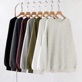 ゆるっとオーバーサイズ スウェット ボリューム袖トレーナー | COCOMOMO | 詳細画像33 