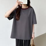 バイカラーTシャツ 配色 カットソー | COCOMOMO | 詳細画像15