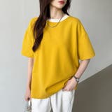 バイカラーTシャツ 配色 カットソー | COCOMOMO | 詳細画像1