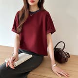 バイカラーTシャツ 配色 カットソー | COCOMOMO | 詳細画像24
