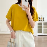 バイカラーTシャツ 配色 カットソー | COCOMOMO | 詳細画像5