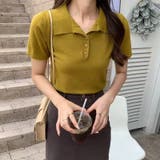 ポロシャツ ポロニット 半袖ニット | COCOMOMO | 詳細画像11