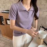 ポロシャツ ポロニット 半袖ニット | COCOMOMO | 詳細画像4