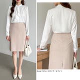 ボウタイブラウス スカーフタイブラウス オフィスカジュアル | COCOMOMO | 詳細画像18 