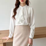 ボウタイブラウス スカーフタイブラウス オフィスカジュアル | COCOMOMO | 詳細画像20 