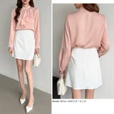 ボウタイブラウス スカーフタイブラウス オフィスカジュアル | COCOMOMO | 詳細画像4 