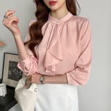 ボウタイブラウス スカーフタイブラウス オフィスカジュアル | COCOMOMO | 詳細画像6 