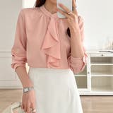 ボウタイブラウス スカーフタイブラウス オフィスカジュアル | COCOMOMO | 詳細画像7 