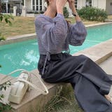 透かし編みショートニット メッシュトップス ボリューム袖 | COCOMOMO | 詳細画像9