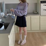 透かし編みショートニット メッシュトップス ボリューム袖 | COCOMOMO | 詳細画像11