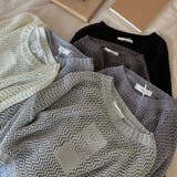 透かし編みショートニット メッシュトップス ボリューム袖 | COCOMOMO | 詳細画像24