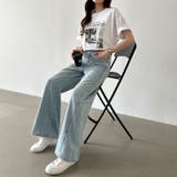 ストレートデニムパンツ デニムパンツ ワイドパンツ | COCOMOMO | 詳細画像13 