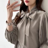 ボウタイブラウス ブラウス ボウタイ | COCOMOMO | 詳細画像13 