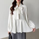 ボウタイブラウス ブラウス ボウタイ | COCOMOMO | 詳細画像16 