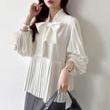 ボウタイブラウス ブラウス ボウタイ | COCOMOMO | 詳細画像17 