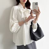 ボウタイブラウス ブラウス ボウタイ | COCOMOMO | 詳細画像18 