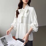 ボウタイブラウス ブラウス ボウタイ | COCOMOMO | 詳細画像22 