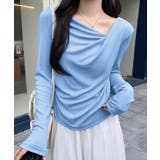 ドレープカットソー イレギュラーネック 長袖カットソー | COCOMOMO | 詳細画像9