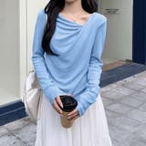 ドレープカットソー イレギュラーネック 長袖カットソー | COCOMOMO | 詳細画像10