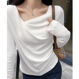 ドレープカットソー イレギュラーネック 長袖カットソー | COCOMOMO | 詳細画像19