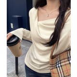 ドレープカットソー イレギュラーネック 長袖カットソー | COCOMOMO | 詳細画像5