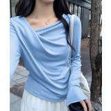 ドレープカットソー イレギュラーネック 長袖カットソー | COCOMOMO | 詳細画像8