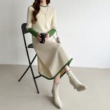 選べる2タイプAラインワンピース ワンピース スポンジニット | COCOMOMO | 詳細画像22