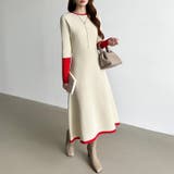 選べる2タイプAラインワンピース ワンピース スポンジニット | COCOMOMO | 詳細画像3