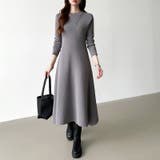 選べる2タイプAラインワンピース ワンピース スポンジニット | COCOMOMO | 詳細画像30