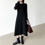 選べる2タイプAラインワンピース ワンピース スポンジニット | COCOMOMO | 詳細画像38