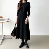 選べる2タイプAラインワンピース ワンピース スポンジニット | COCOMOMO | 詳細画像41