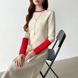 選べる2タイプAラインワンピース ワンピース スポンジニット | COCOMOMO | 詳細画像6