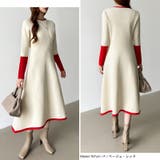 選べる2タイプAラインワンピース ワンピース スポンジニット | COCOMOMO | 詳細画像7