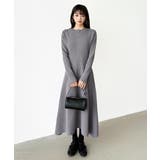 選べる2タイプAラインワンピース ワンピース スポンジニット | COCOMOMO | 詳細画像43 