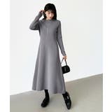 選べる2タイプAラインワンピース ワンピース スポンジニット | COCOMOMO | 詳細画像44 