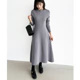 選べる2タイプAラインワンピース ワンピース スポンジニット | COCOMOMO | 詳細画像46 