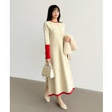 選べる2タイプAラインワンピース ワンピース スポンジニット | COCOMOMO | 詳細画像55 